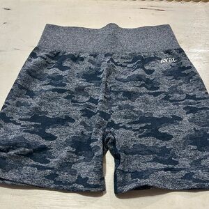 AYBL Grayish blue Camo Bike Shorts